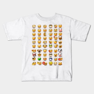 emoticons Kids T-Shirt